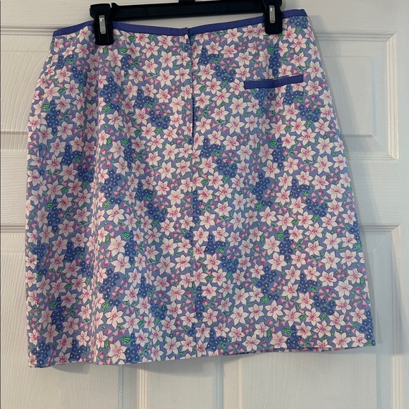 Lilly Pulitzer A-Line Skirt in Pink and Blue Floral - Picture 2 of 6